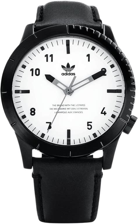 adidas herren analog quarz uhr mit leder armband|Adidas Herren Analog Quarz Uhr mit Leder Armband Z05.